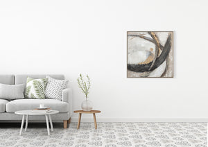 Oil on Canvas 20 Framed Abstract Painting 80 x 80cm - Berkeley Designs