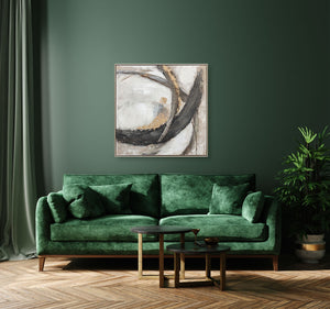 Oil on Canvas 20 Framed Abstract Painting 80 x 80cm - Berkeley Designs