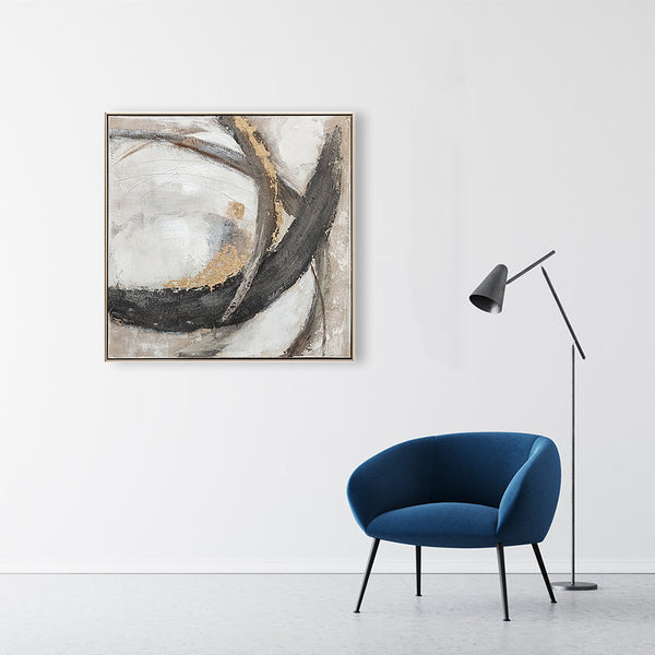 Oil on Canvas 20 Framed Abstract Painting 80 x 80cm - Berkeley Designs