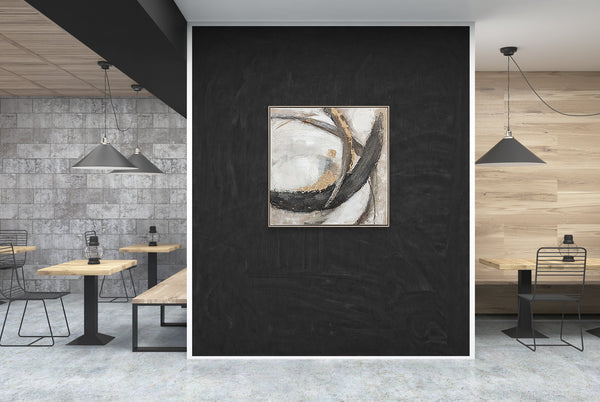 Oil on Canvas 20 Framed Abstract Painting 80 x 80cm - Berkeley Designs