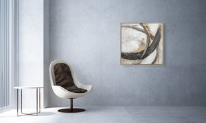 Oil on Canvas 20 Framed Abstract Painting 80 x 80cm - Berkeley Designs