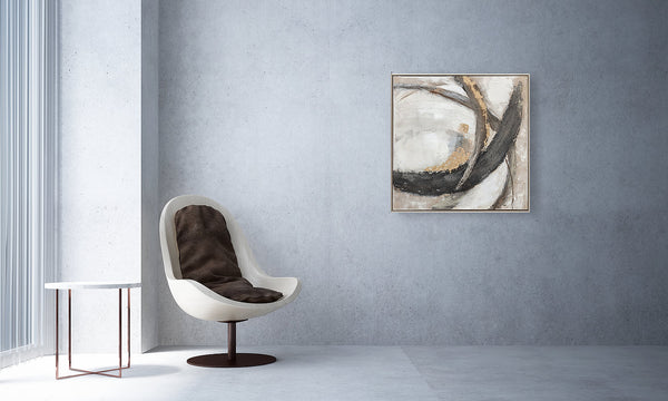 Oil on Canvas 20 Framed Abstract Painting 80 x 80cm - Berkeley Designs