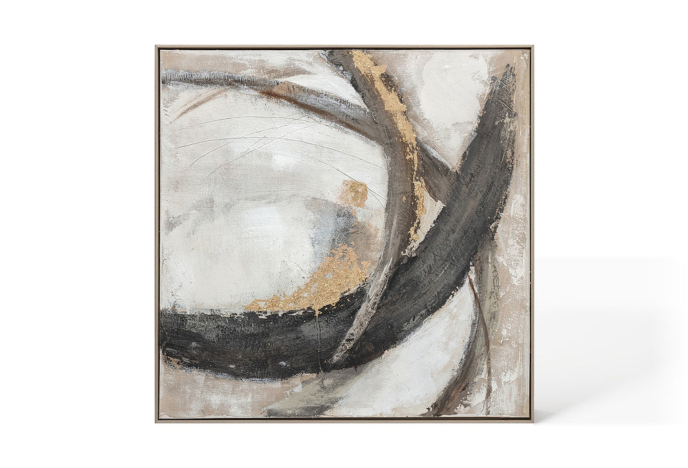 Oil on Canvas 20 Framed Abstract Painting 80 x 80cm - Berkeley Designs
