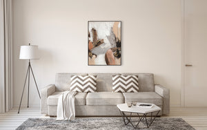Oil on Canvas 21 Framed Abstract Painting 90 x 120cm - Berkeley Designs
