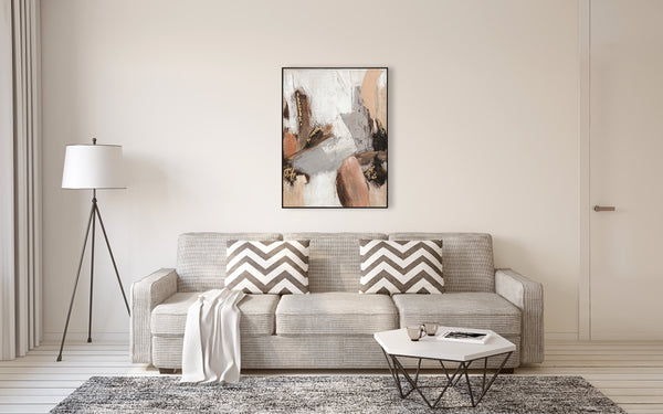 Oil on Canvas 21 Framed Abstract Painting 90 x 120cm - Berkeley Designs