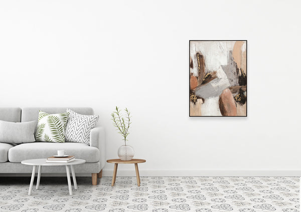 Oil on Canvas 21 Framed Abstract Painting 90 x 120cm - Berkeley Designs