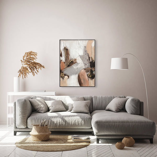 Oil on Canvas 21 Framed Abstract Painting 90 x 120cm - Berkeley Designs