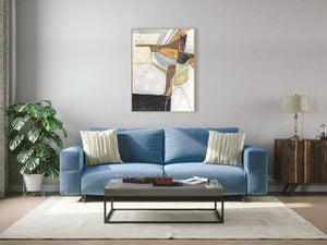 Oil on Canvas 26 Framed Abstract Painting 90 x 120cm - Berkeley Designs