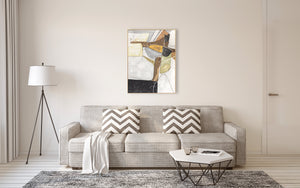 Oil on Canvas 26 Framed Abstract Painting 90 x 120cm - Berkeley Designs