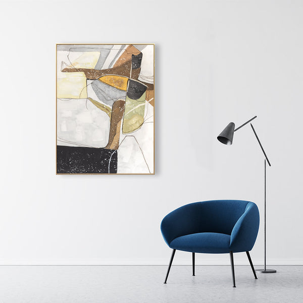 Oil on Canvas 26 Framed Abstract Painting 90 x 120cm - Berkeley Designs