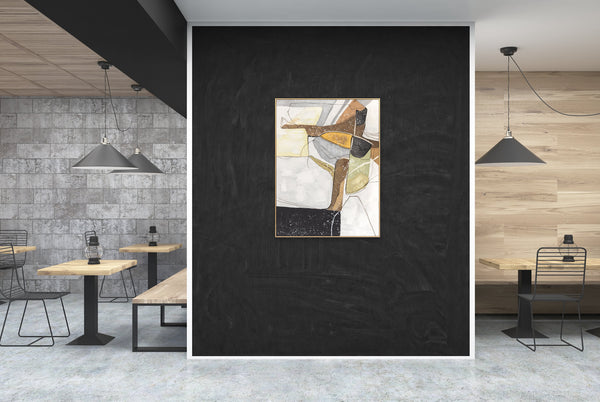 Oil on Canvas 26 Framed Abstract Painting 90 x 120cm - Berkeley Designs
