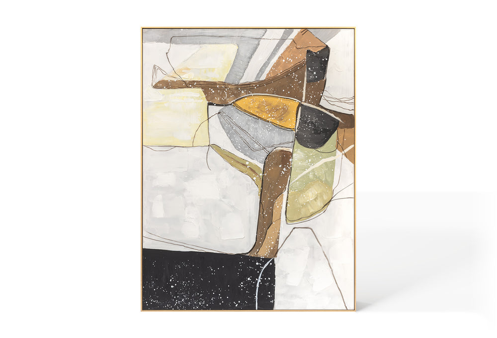 Oil on Canvas 26 Framed Abstract Painting 90 x 120cm - Berkeley Designs