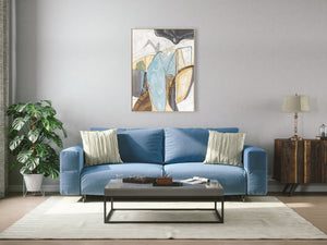 Oil on Canvas 27 Framed Abstract Painting 90 x 120cm - Berkeley Designs