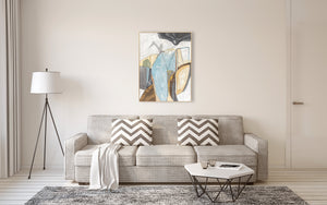 Oil on Canvas 27 Framed Abstract Painting 90 x 120cm - Berkeley Designs