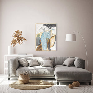 Oil on Canvas 27 Framed Abstract Painting 90 x 120cm - Berkeley Designs