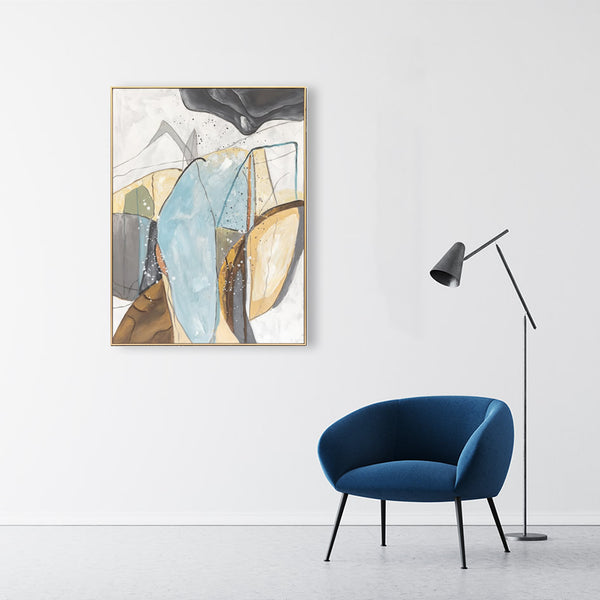 Oil on Canvas 27 Framed Abstract Painting 90 x 120cm - Berkeley Designs
