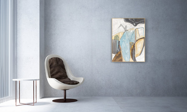 Oil on Canvas 27 Framed Abstract Painting 90 x 120cm - Berkeley Designs
