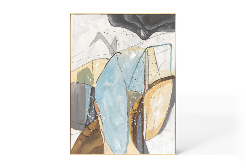 Oil on Canvas 27 Framed Abstract Painting 90 x 120cm - Berkeley Designs