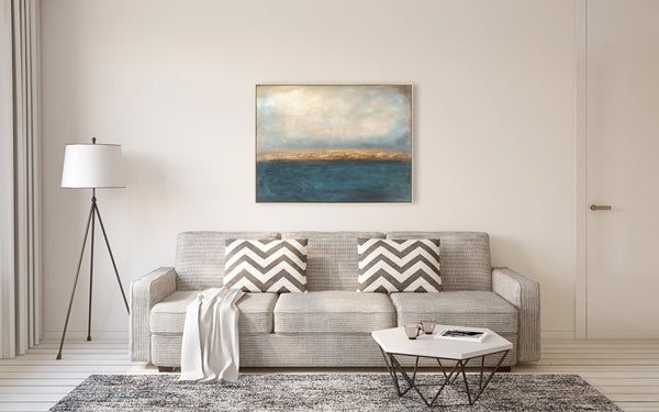Oil on Canvas 29 Framed Abstract Painting 120 x 90cm - Berkeley Designs