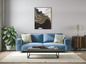Abstract Design 31 Framed Canvas Print 90 x 120cm - Berkeley Designs