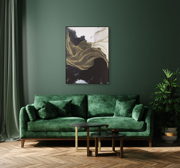 Abstract Design 31 Framed Canvas Print 90 x 120cm - Berkeley Designs