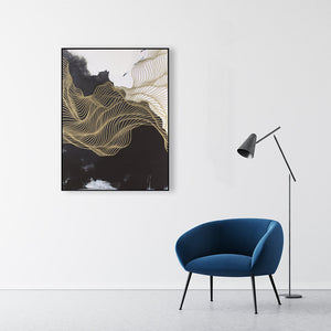 Abstract Design 31 Framed Canvas Print 90 x 120cm - Berkeley Designs