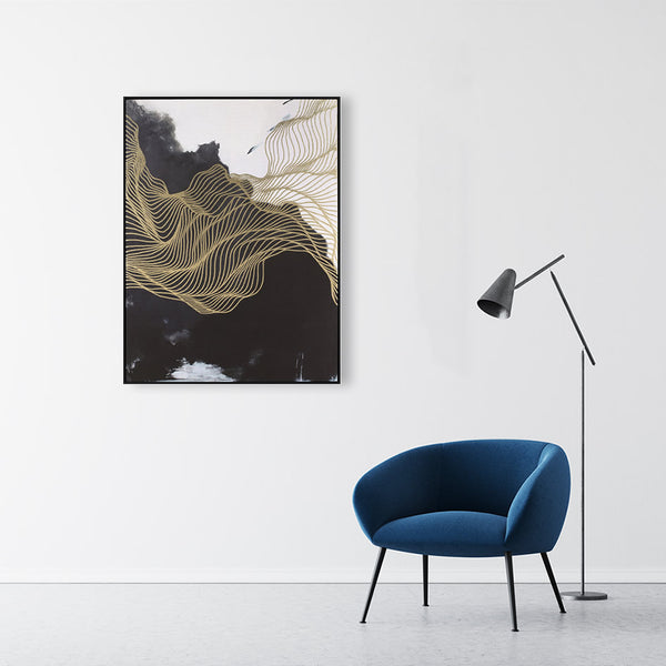 Abstract Design 31 Framed Canvas Print 90 x 120cm - Berkeley Designs