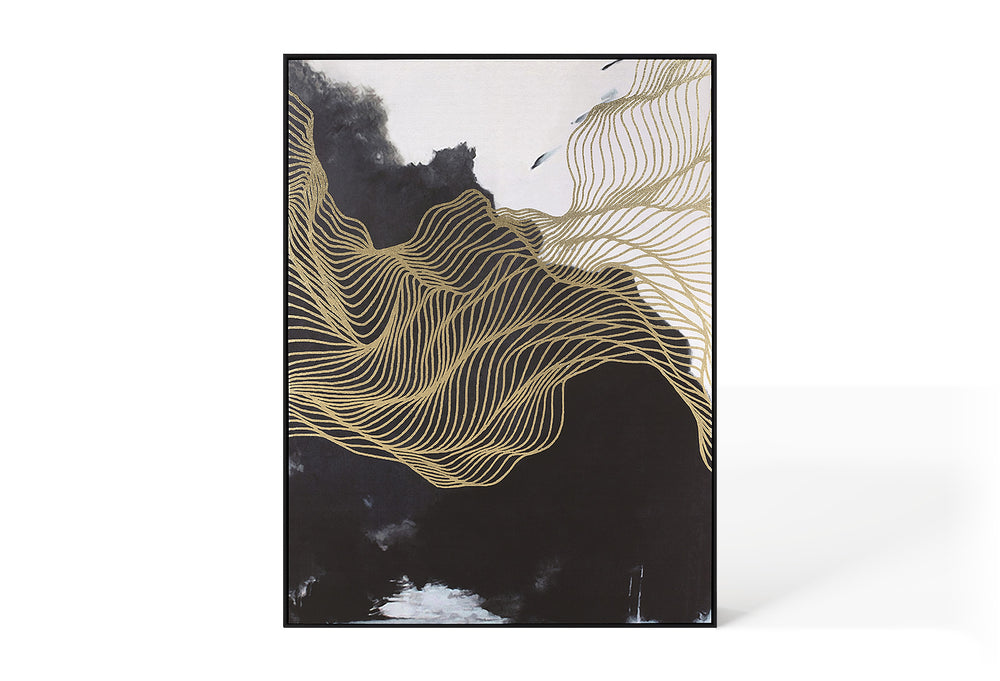 Abstract Design 31 Framed Canvas Print 90 x 120cm - Berkeley Designs
