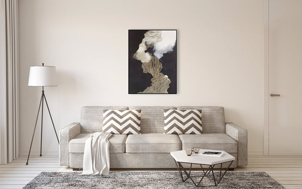 Abstract Design 32 Framed Canvas Print 90 x 120cm - Berkeley Designs