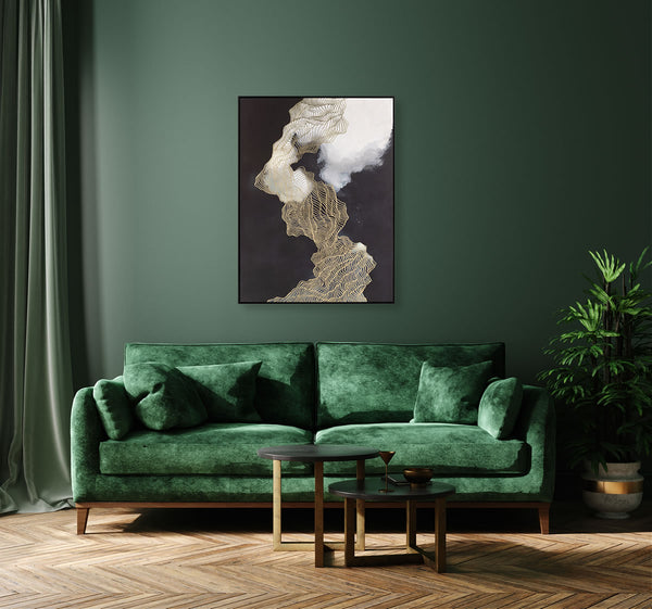 Abstract Design 32 Framed Canvas Print 90 x 120cm - Berkeley Designs
