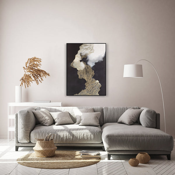 Abstract Design 32 Framed Canvas Print 90 x 120cm - Berkeley Designs