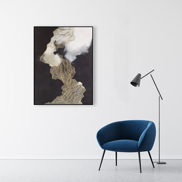 Abstract Design 32 Framed Canvas Print 90 x 120cm - Berkeley Designs