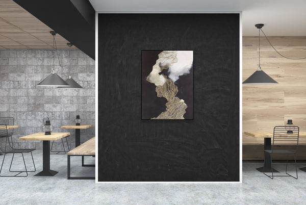 Abstract Design 32 Framed Canvas Print 90 x 120cm - Berkeley Designs