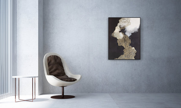 Abstract Design 32 Framed Canvas Print 90 x 120cm - Berkeley Designs