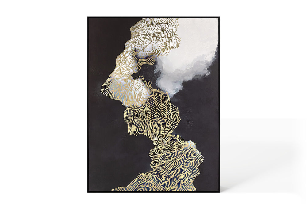Abstract Design 32 Framed Canvas Print 90 x 120cm - Berkeley Designs