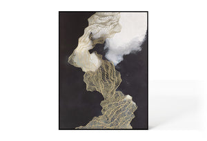 Abstract Design 32 Framed Canvas Print 90 x 120cm - Berkeley Designs