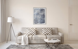 Abstract Design 34 Framed Canvas Print 80 x 100cm - Berkeley Designs