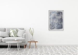 Abstract Design 34 Framed Canvas Print 80 x 100cm - Berkeley Designs