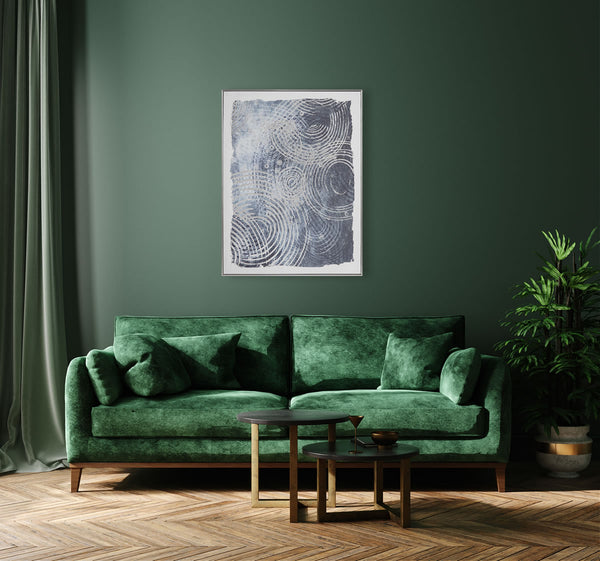 Abstract Design 34 Framed Canvas Print 80 x 100cm - Berkeley Designs