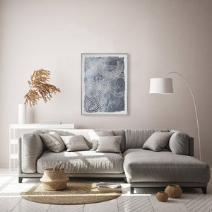 Abstract Design 34 Framed Canvas Print 80 x 100cm - Berkeley Designs
