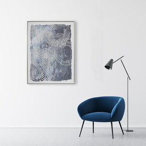 Abstract Design 34 Framed Canvas Print 80 x 100cm - Berkeley Designs