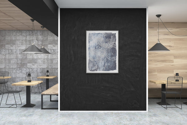 Abstract Design 34 Framed Canvas Print 80 x 100cm - Berkeley Designs