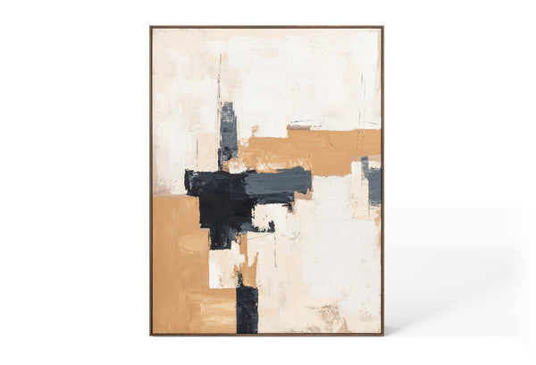 Oil on Canvas 74 Framed Abstract Painting 90 x 120cm - Berkeley Designs