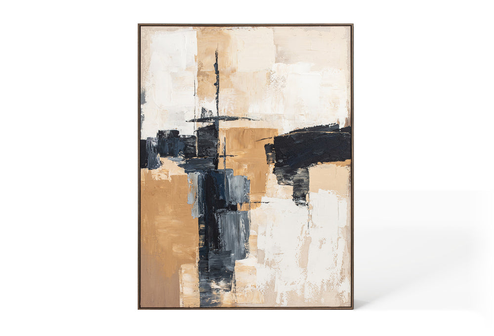 Oil on Canvas 75 Framed Abstract Painting 90 x 120cm - Berkeley Designs