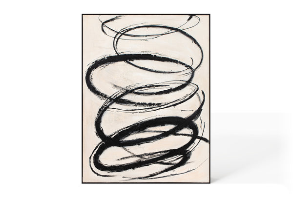 Oil on Canvas 76 Framed Abstract Painting 90 x 120cm - Berkeley Designs