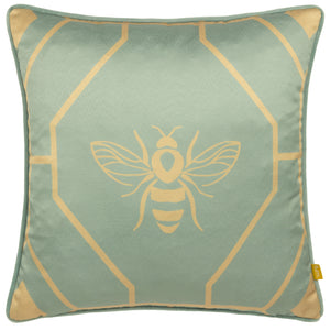 Bee Deco 43x43 Feather Filled Cushion Eau De Nil - view 2