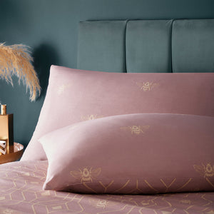 Bee Deco Single Duvet Set Blush - Riva