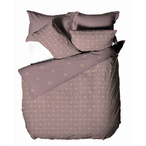 Bee Deco King Size Duvet Set Blush - Riva