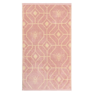 Bee Deco Jacquard Bath Towel Blush