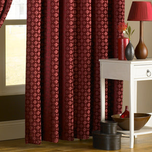 Belmont 229x229 Pencil Pleat Curtains Claret - view 4